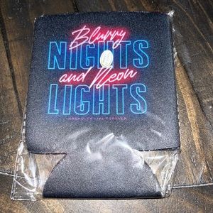 Blurry Nights And Neon Lights Koozie